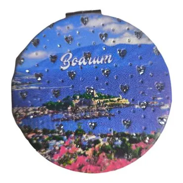 Toptan Bodrum Temalı Myros Yuvarlak Pu Ayna - Standart - 2