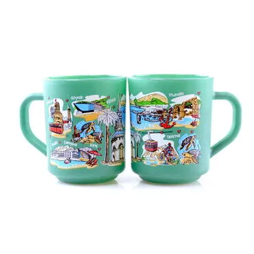 Wholesale Kemer Region Themed Glass Mug Set of 2 - 7