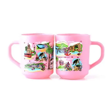 Wholesale Kemer Region Themed Glass Mug Set of 2 - 8