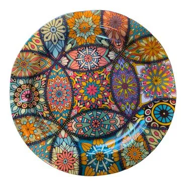 Wholesale Mandala Themed Metal Ashtray 115mm - 5