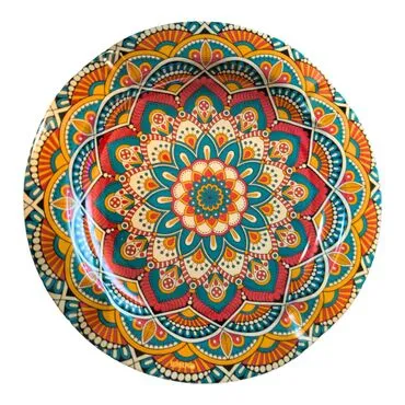 Wholesale Mandala Themed Metal Ashtray 115mm - 6