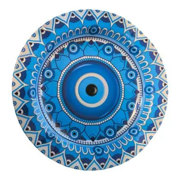 Wholesale Nazar Themed Metal Ashtray 115mm