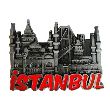 Wholesale Metal Istanbul Refrigerator Magnet - 10