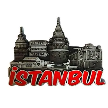 Wholesale Metal Istanbul Refrigerator Magnet - 12