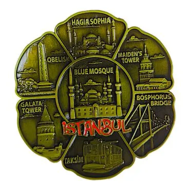 Wholesale Metal Istanbul Refrigerator Magnet - 14
