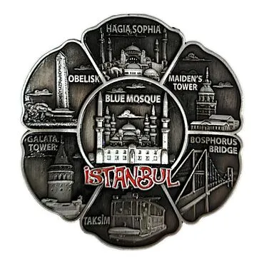Wholesale Metal Istanbul Refrigerator Magnet - 15