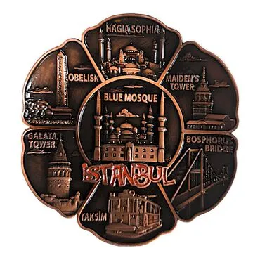 Wholesale Metal Istanbul Refrigerator Magnet - 16