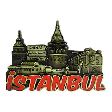 Wholesale Metal Istanbul Refrigerator Magnet - 20