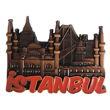 Wholesale Metal Istanbul Refrigerator Magnet - 25