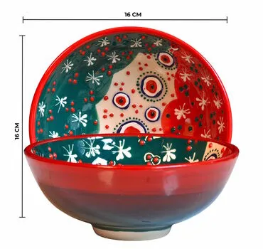 Christmas Themed Boxed 16 cm Embossed Bowl - 2