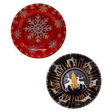 Wholesale Christmas Themed Metal Bowl 95 mm - 4