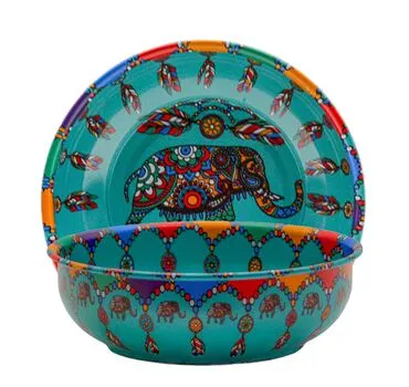 Wholesale Elephant Themed Metal Bowl 95 mm