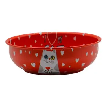 Wholesale Cat Themed Metal Bowl 95 mm - 7