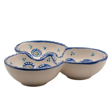 Wholesale Embossed Evil Eye Round Snack Bowl 21 cm - 3