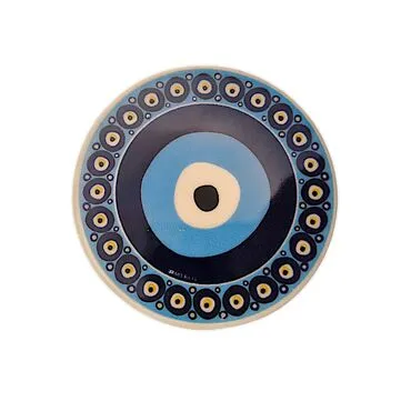 Turkish Ceramic Serigraphy Round Coaster 95 mm - Standart - 7
