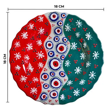 Christmas Themed 18 cm Embossed Plate - 2