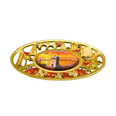 Wholesale Antalya Stone Metal Refrigerator Magnet - 2