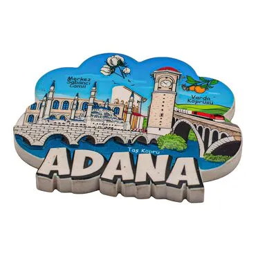 Wholesale Myros Adana Themed Regional Polyester Refrigerator Magnet - 2