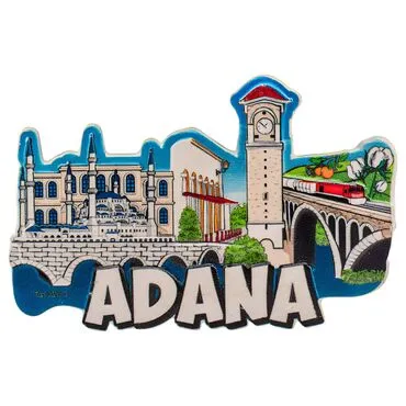 Wholesale Myros Adana Themed Regional Polyester Refrigerator Magnet - 3