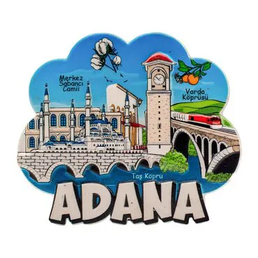 Wholesale Myros Adana Themed Regional Polyester Refrigerator Magnet - 5