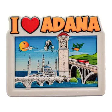Wholesale Myros Adana Themed Regional Polyester Refrigerator Magnet - 6