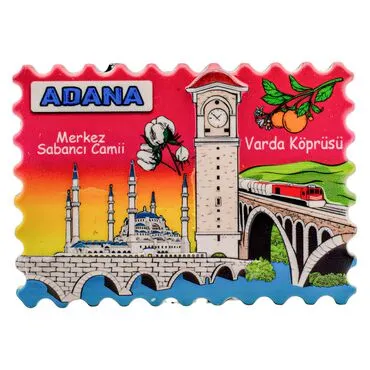Wholesale Myros Adana Themed Regional Polyester Refrigerator Magnet - 8