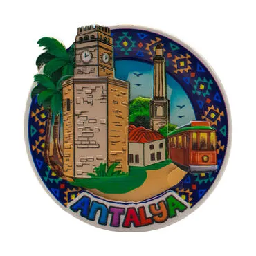 Wholesale Myros Antalya Themed Traditional Polyester Refrigerator Magnet - 7
