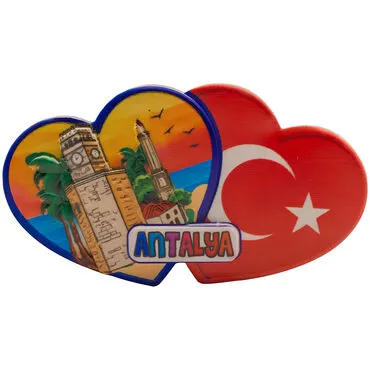 Wholesale Myros Antalya Themed Traditional Polyester Refrigerator Magnet - 11
