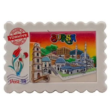Toptan Myros Bursa Temalı Yöresel Polyester Magnet - 6