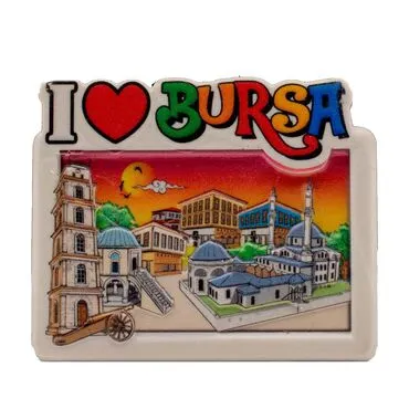 Toptan Myros Bursa Temalı Yöresel Polyester Magnet - 9