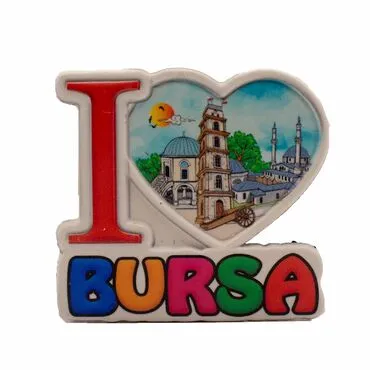 Toptan Myros Bursa Temalı Yöresel Polyester Magnet - 11