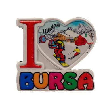 Toptan Myros Bursa Temalı Yöresel Polyester Magnet - 12