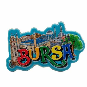 Toptan Myros Bursa Temalı Yöresel Polyester Magnet - 13
