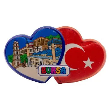 Toptan Myros Bursa Temalı Yöresel Polyester Magnet - 16