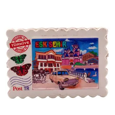 Toptan Myros Eskişehir Temalı Yöresel Polyester Magnet - 10