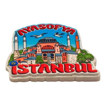 Toptan Myros  İstanbul Temalı Yöresel Polyester Magnet - 2