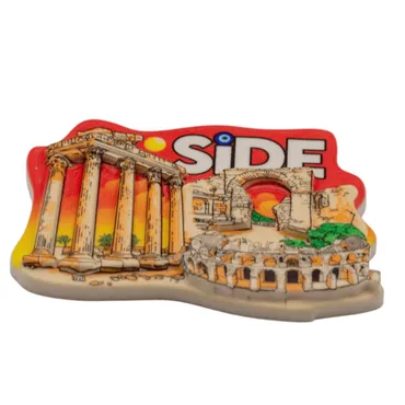 Wholesale Myros Side Themed Local Polyester Refrigerator Magnet - 2
