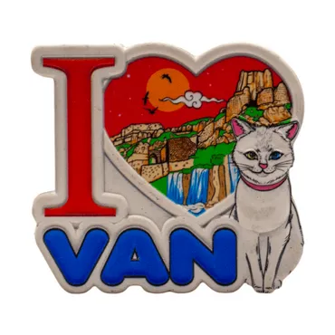 Wholesale Myros Van Themed Regional Polyester Refrigerator Magnet - 7