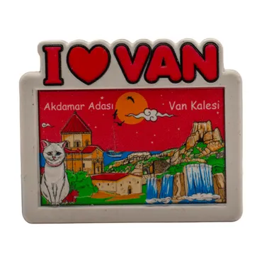 Wholesale Myros Van Themed Regional Polyester Refrigerator Magnet - 8