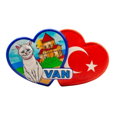 Wholesale Myros Van Themed Regional Polyester Refrigerator Magnet - 10