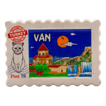 Wholesale Myros Van Themed Regional Polyester Refrigerator Magnet - 12