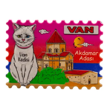 Wholesale Myros Van Themed Regional Polyester Refrigerator Magnet - 14