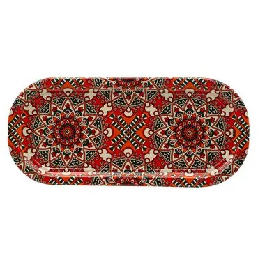 Wholesale Mandala Themed Oval Tray - 3