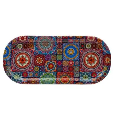Wholesale Mandala Themed Oval Tray - 5