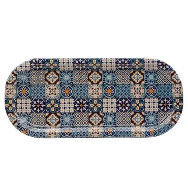 Wholesale Mandala Themed Oval Tray - 6