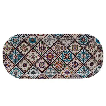 Wholesale Mandala Themed Oval Tray - 10