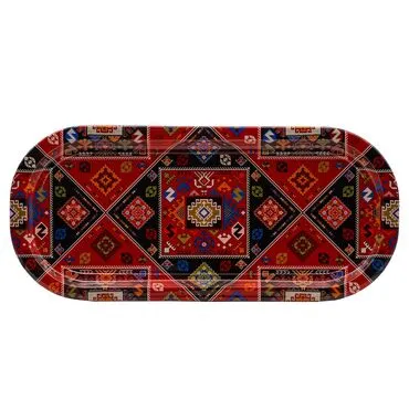 Wholesale Mandala Themed Oval Tray - 11