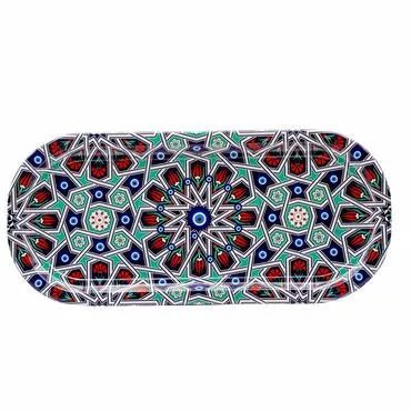 Wholesale Nazar Themed Oval Tray - 7