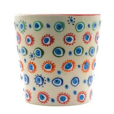 Wholesale Embossed Evil Eye 13 cm Flower Pot