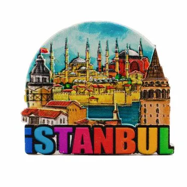 Toptan Myros  İstanbul Temalı Yöresel Polyester Magnet - 10
